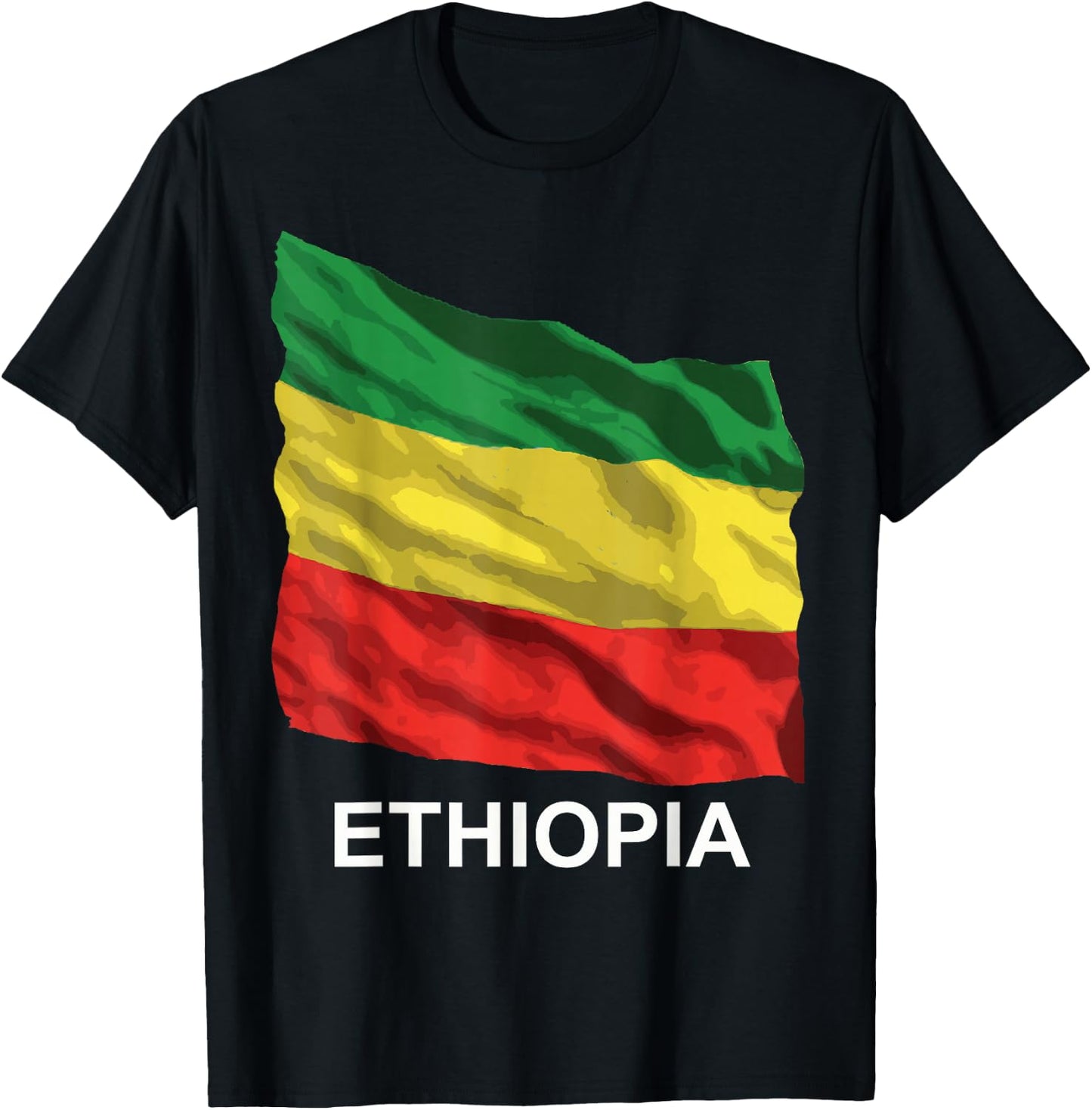 Ethiopian flag T-Shirt - T-Shirt | Black