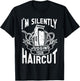 I'm Silently Judging Your Haircut Funny Barber Quote, Barber T-Shirt - T-Shirt | Black