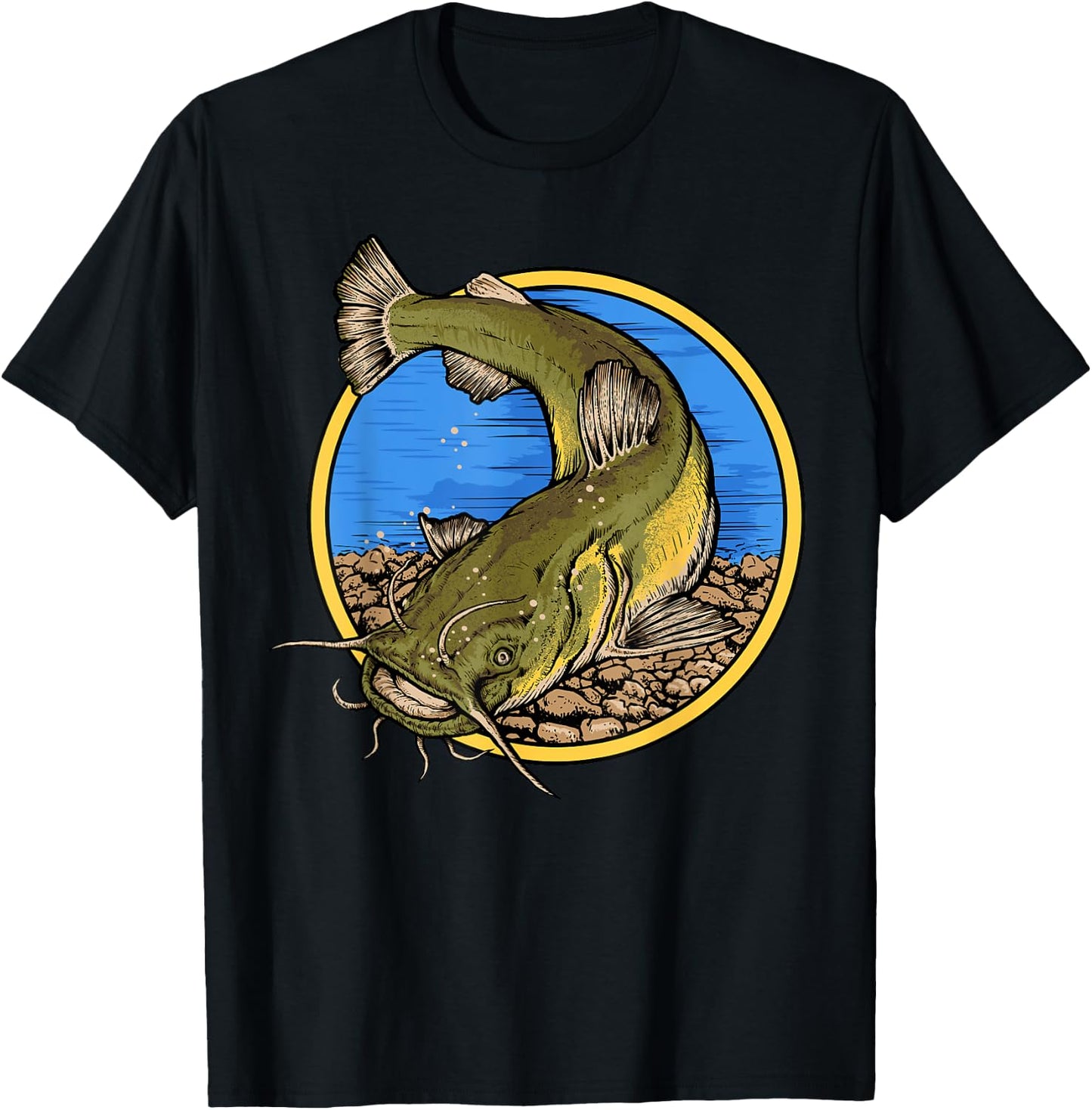 Flathead Catfish Fishing T-Shirt - T-Shirt | Black