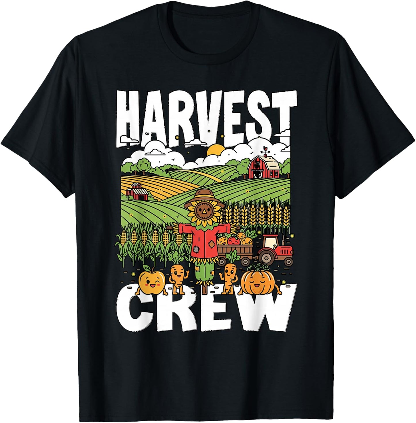 Harvest Crew Farming Farmer harvesting The Crop Every Year T-Shirt - T-Shirt | Black