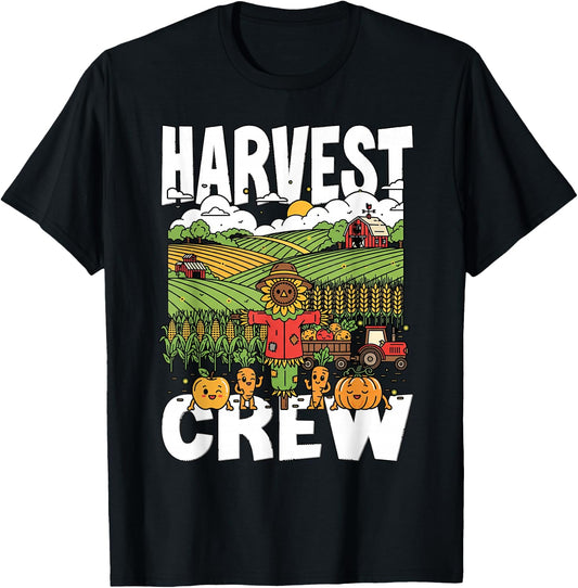 Harvest Crew Farming Farmer harvesting The Crop Every Year T-Shirt - T-Shirt | Black