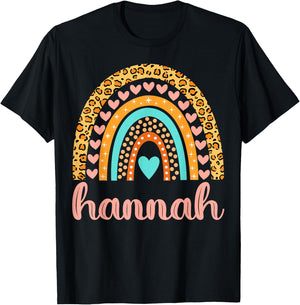 Hannah Hannah Name Birthday Shirt Gift T-Shirt - T-Shirt | Black