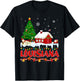 Louisiana Christmas Tree Light Pyjama State of Louisiana San T-Shirt - T-Shirt | Black