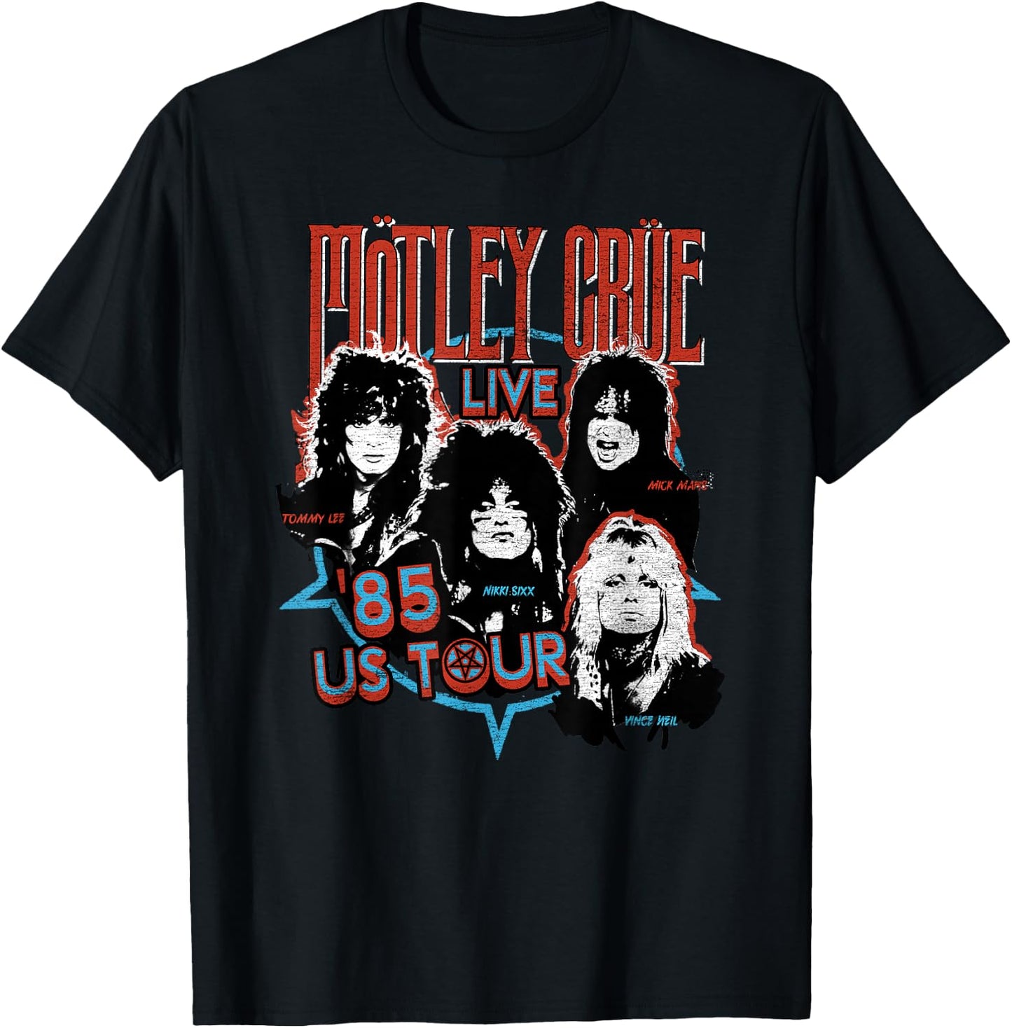 Mötley Crüe - '85 Tour T-Shirt - T-Shirt | Black