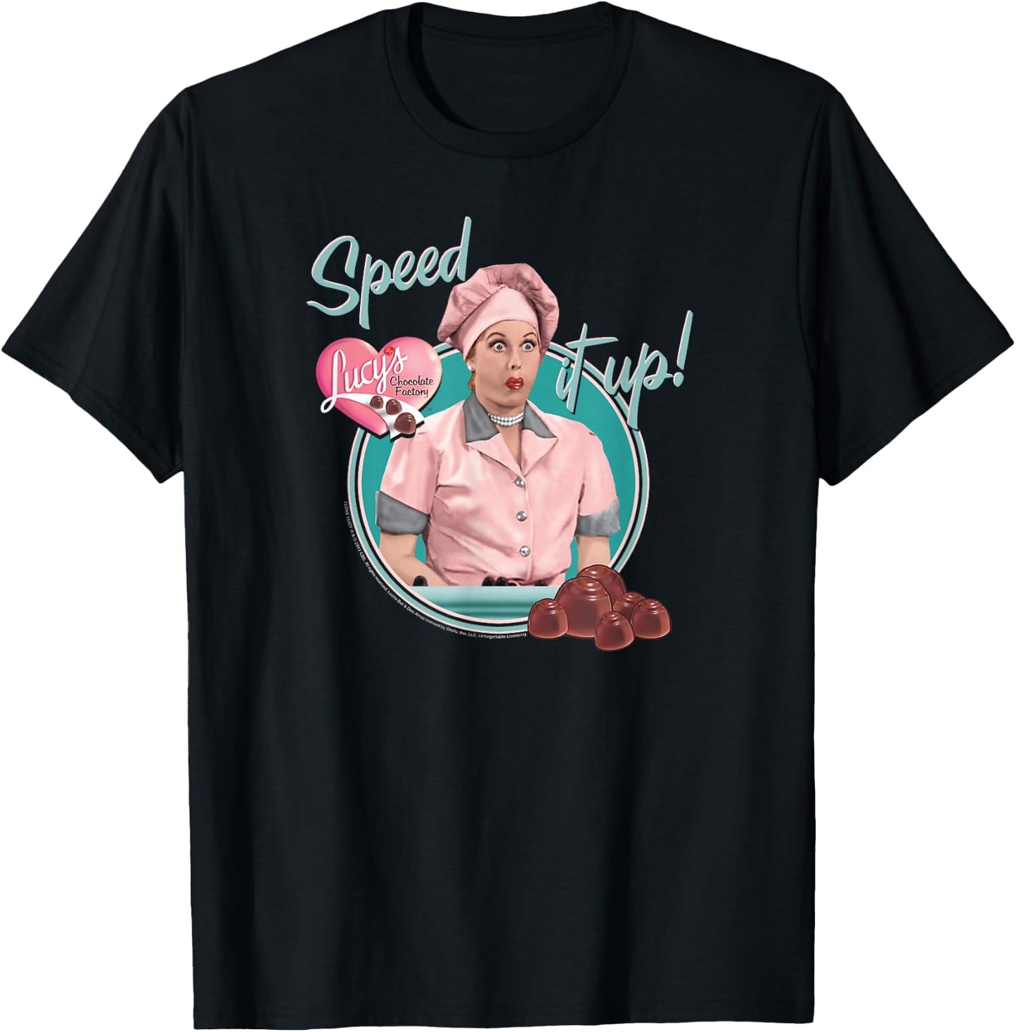 I Love Lucy Speed It Up T-Shirt - T-Shirt | Black