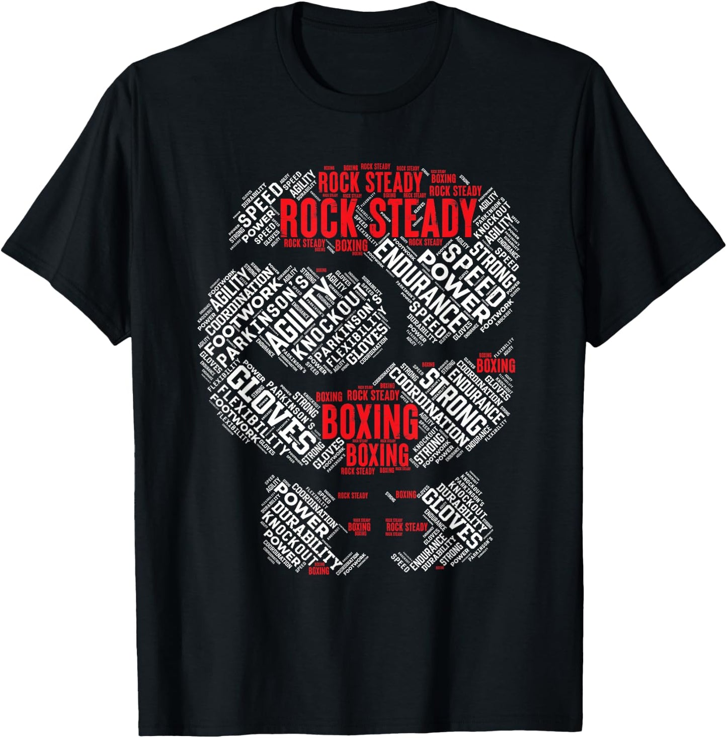 Rock Steady Boxing Glove Parkinson's T-Shirt - T-Shirt | Black