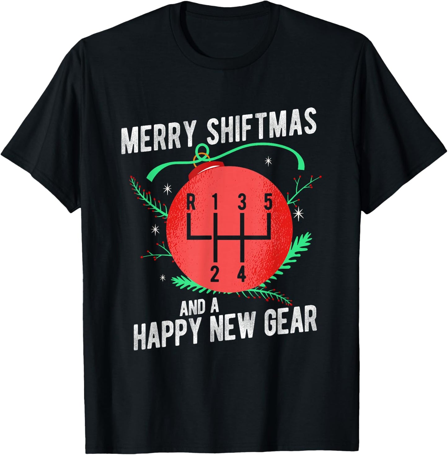 Car Guy Funny Auto Racing Mechanic Manual Christmas Car love T-Shirt - T-Shirt | Black