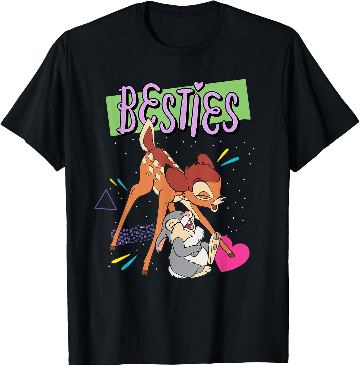 Marvel Legends Disney Bambi and Thumper Besties BFF Best Friends Valentine T-Shirt - T-Shirt | Black