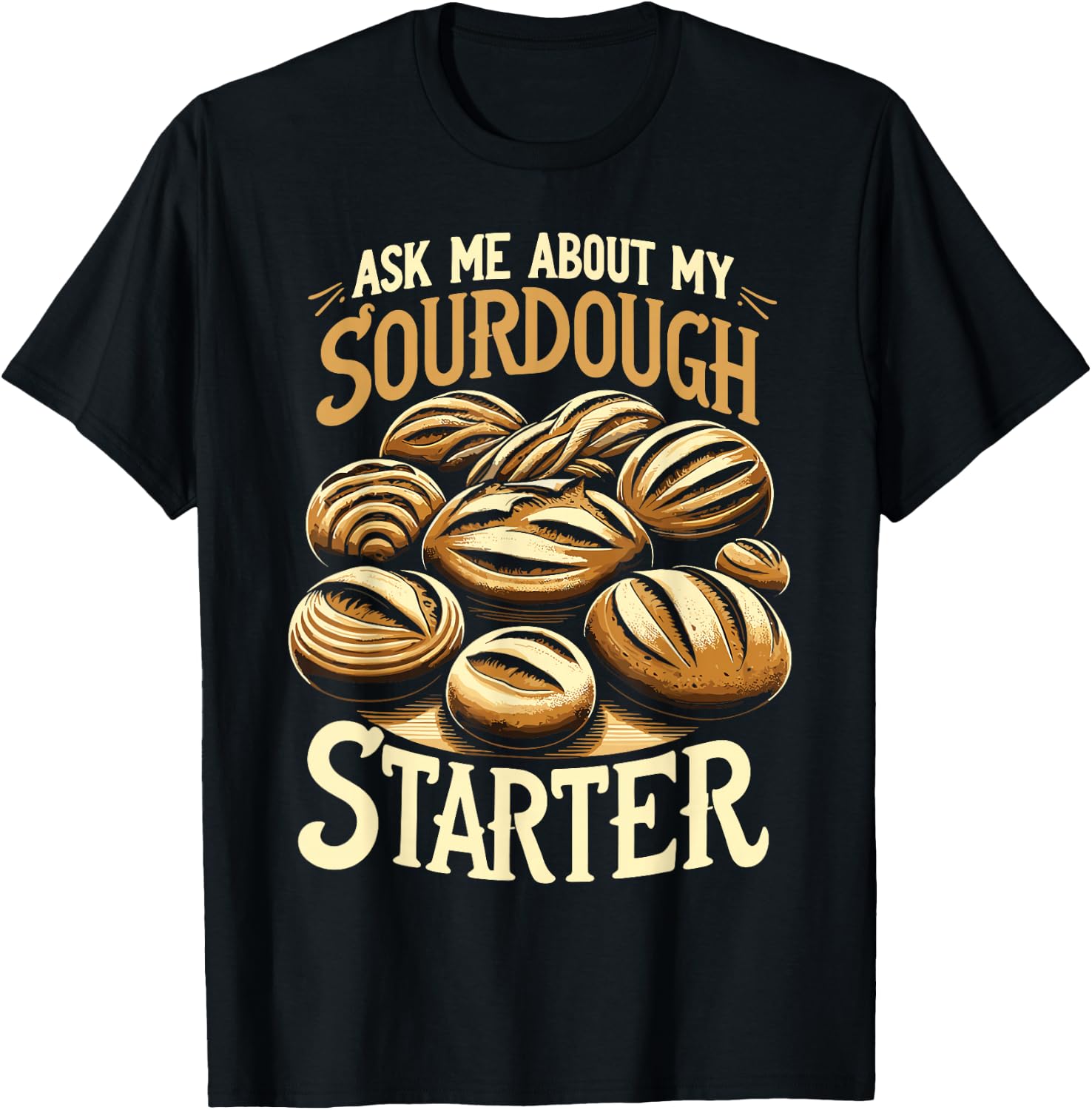 Baker Sourdough T-Shirt - T-Shirt | Black