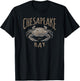 JCombs: Chesapeake Bay Blue Crab (Distressed) T-Shirt - T-Shirt | Black