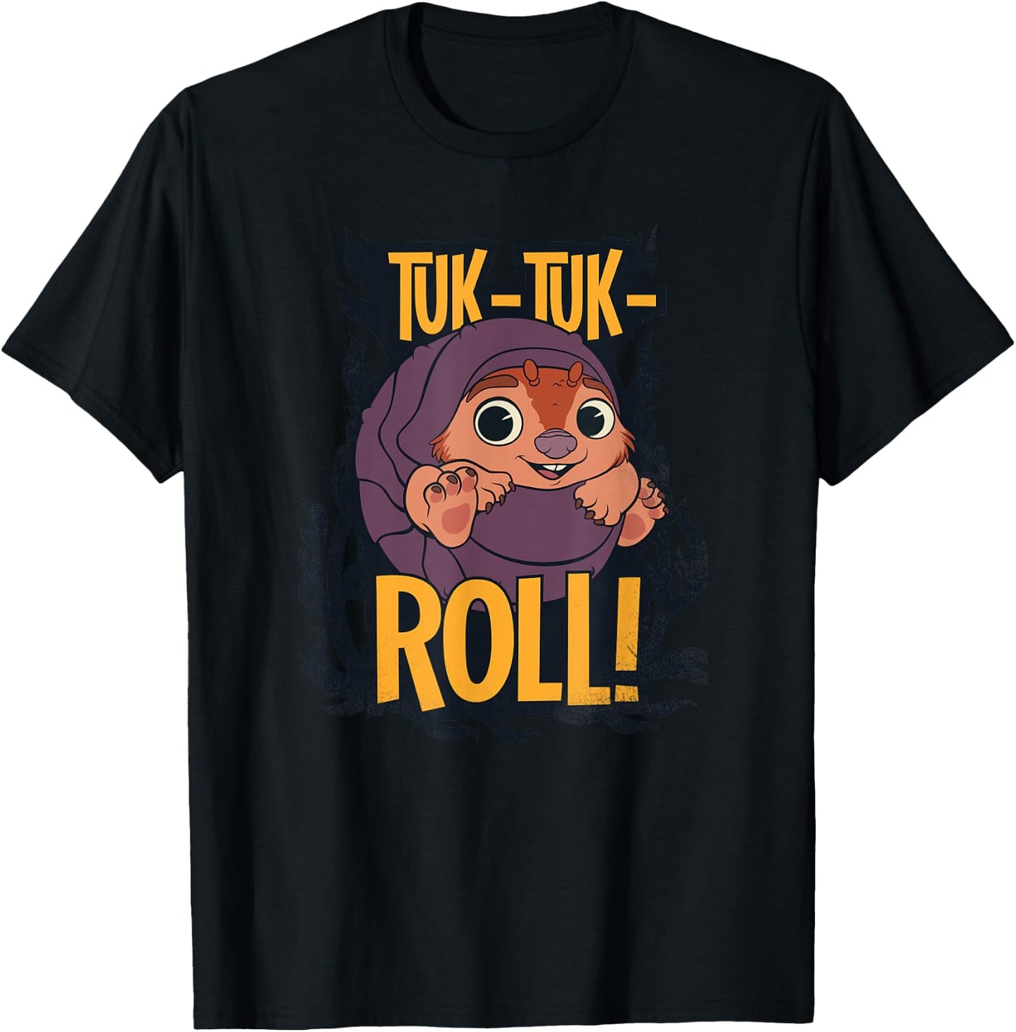 Disney Raya and the Last Dragon Baby Tuk-Tuk Roll T-Shirt - T-Shirt | Black