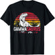 Gamma Saurus Mother's Day Gammasaurus Grandma T Rex Dinosaur T-Shirt - T-Shirt | Black