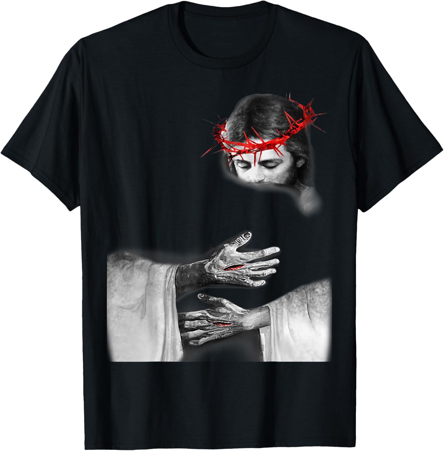Jesus Hug T-Shirt - T-Shirt | Black