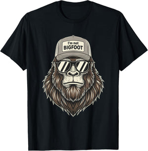 I'm Not Bigfoot Trucker Sunglasses Outdoors Men T-Shirt - T-Shirt | Black