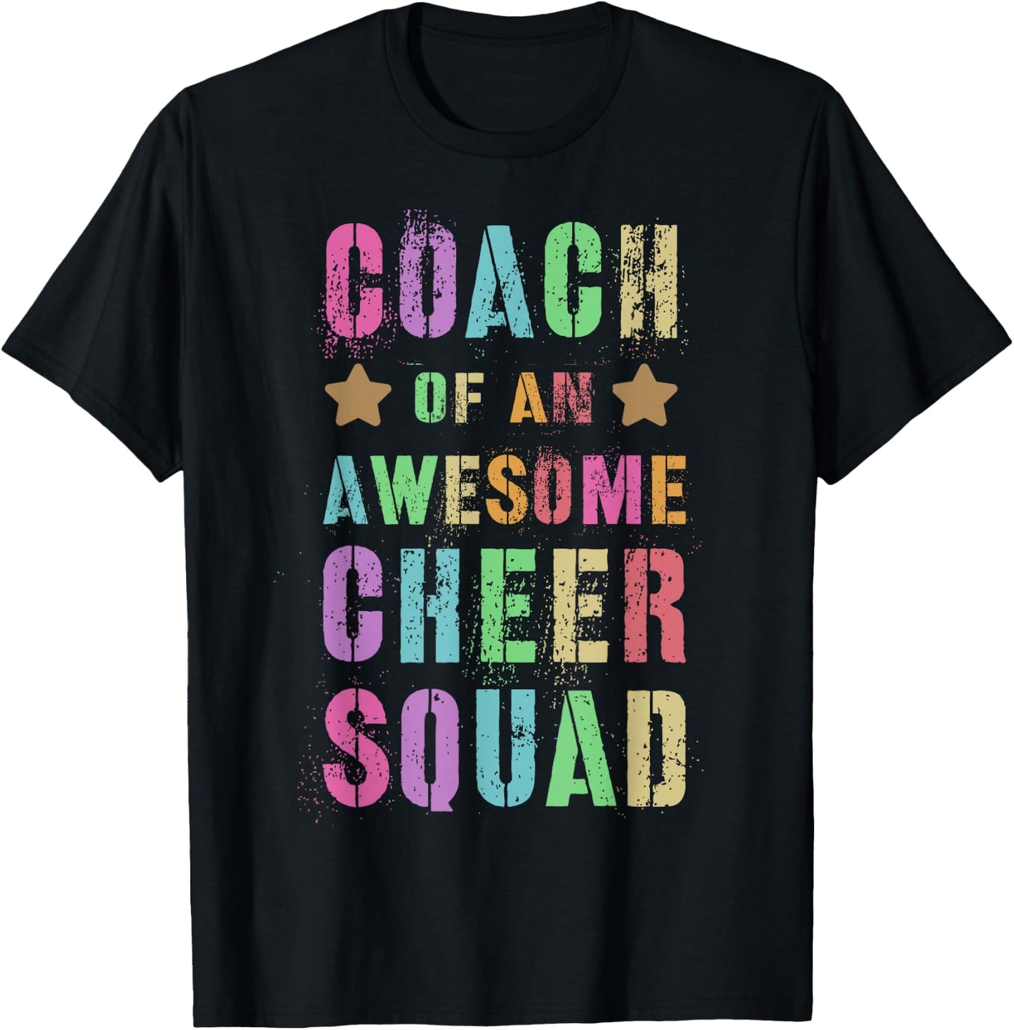 Cheerleader COACH of an AWESOME CHEER SQUAD Cheerleading T-Shirt - T-Shirt | Black