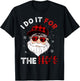 I Do It For The Ho's Funny Buffalo Plaid Christmas Men Santa T-Shirt - T-Shirt | Black