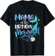 Mama of the Birthday Mermaid Family Matching Mom Daughter T-Shirt - T-Shirt | Black