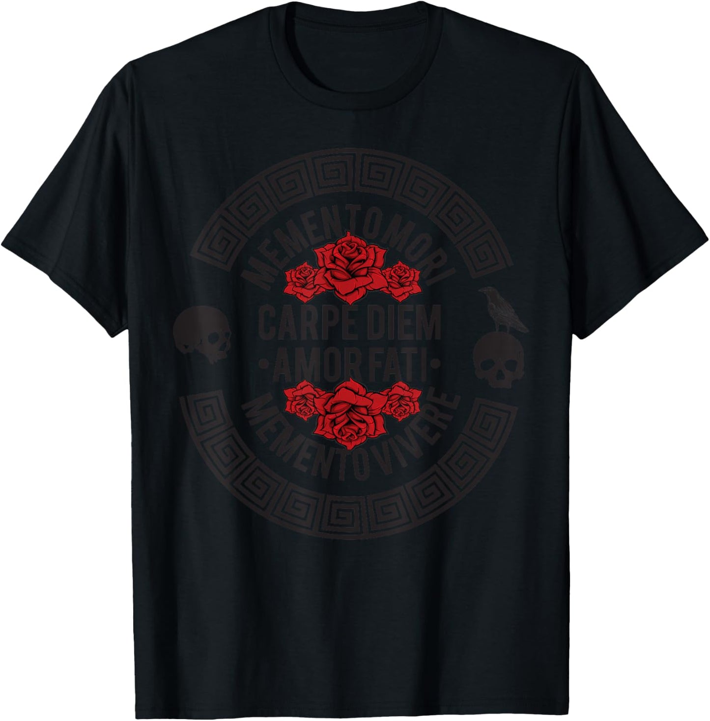 Stoicism Quote, Stoic Philosophy, Amor Fati, Memento Mori T-Shirt - T-Shirt | Black