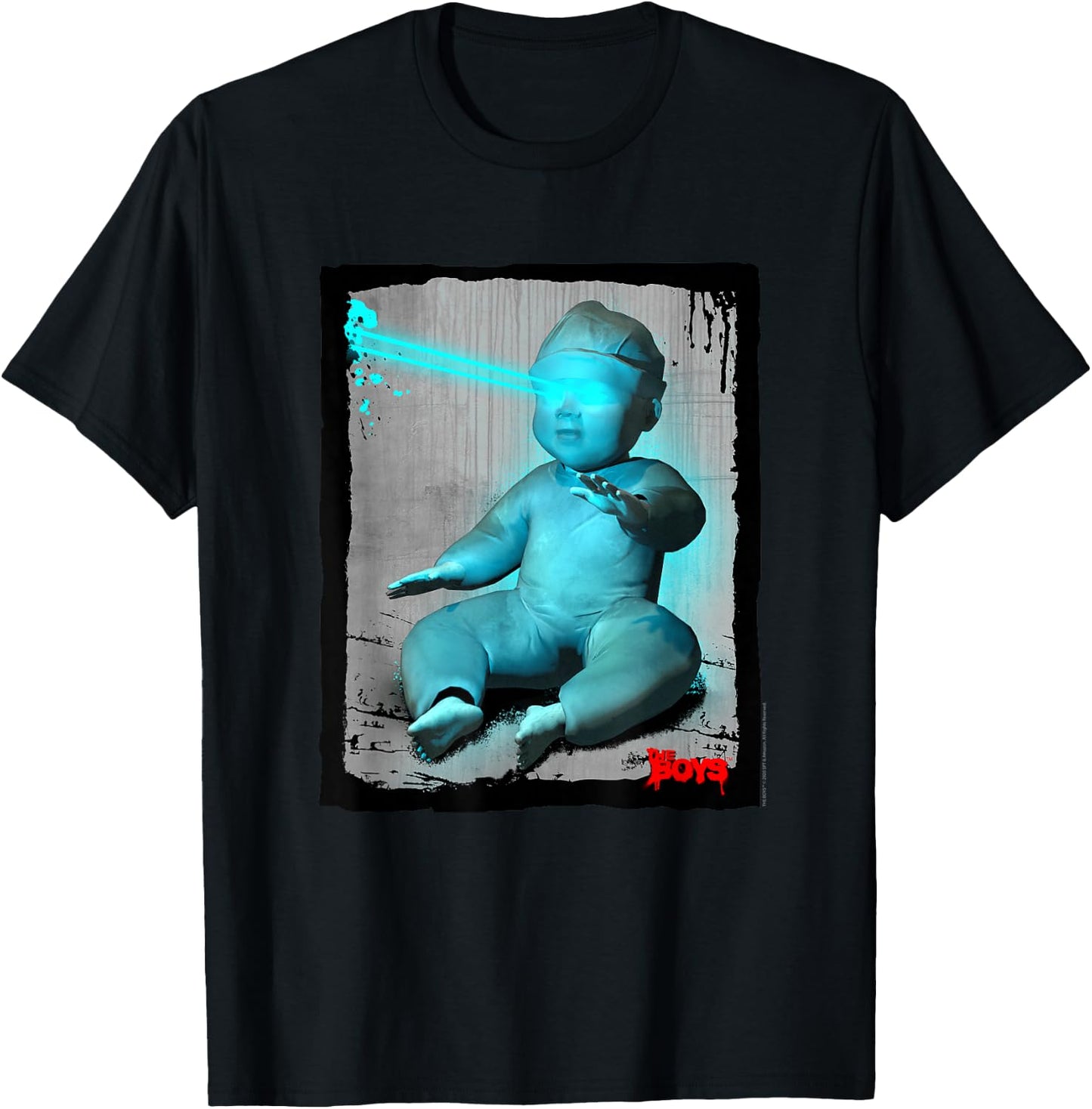 The Boys Laser Baby Superhero TV Show T-Shirt - T-Shirt | Black
