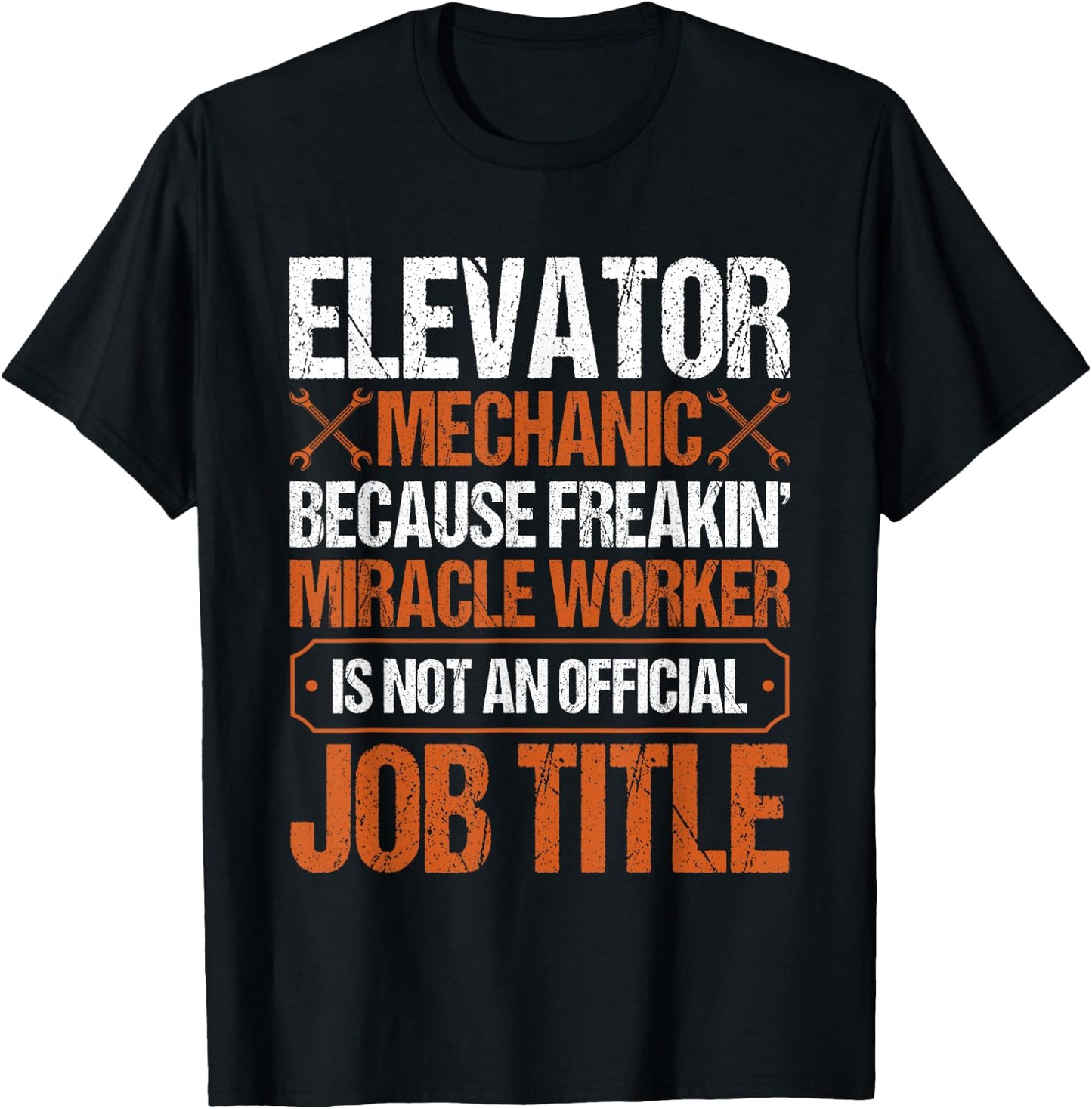 Elevator Mechanic Work Uniform Technician T-Shirt - T-Shirt | Black