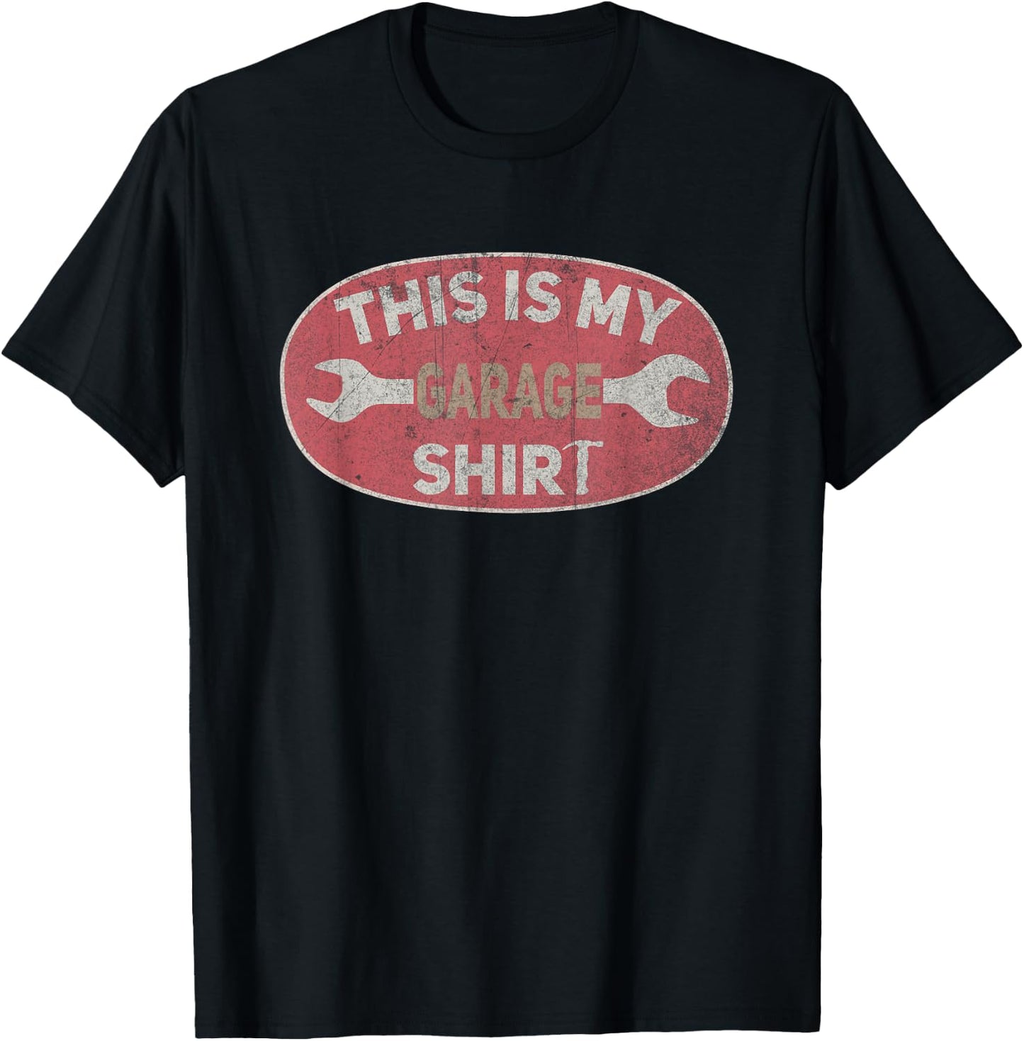 This Is My Garage Outfit Mechanic Dad Funny Garage Lover T-Shirt - T-Shirt | Black