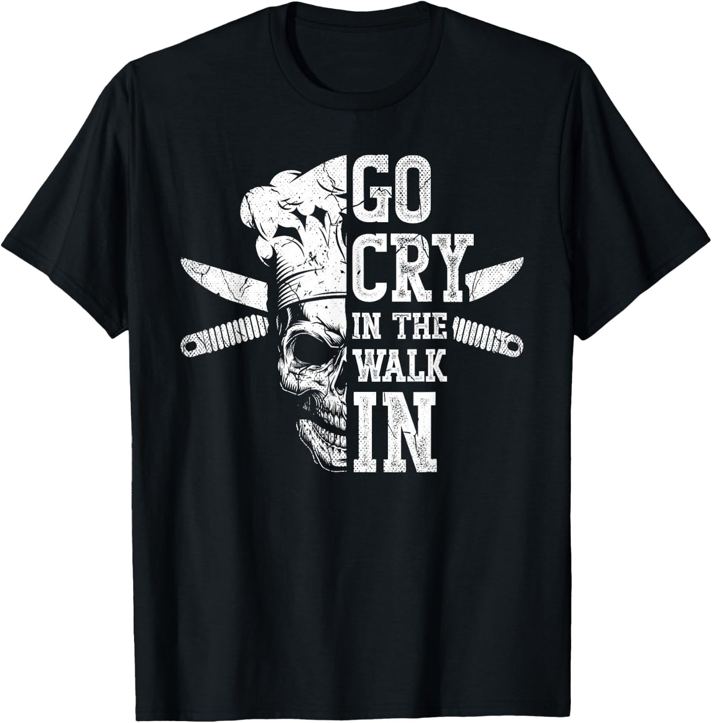Go cry in the walk for a Sous Chef cooking funny Chef T-Shirt - T-Shirt | Black