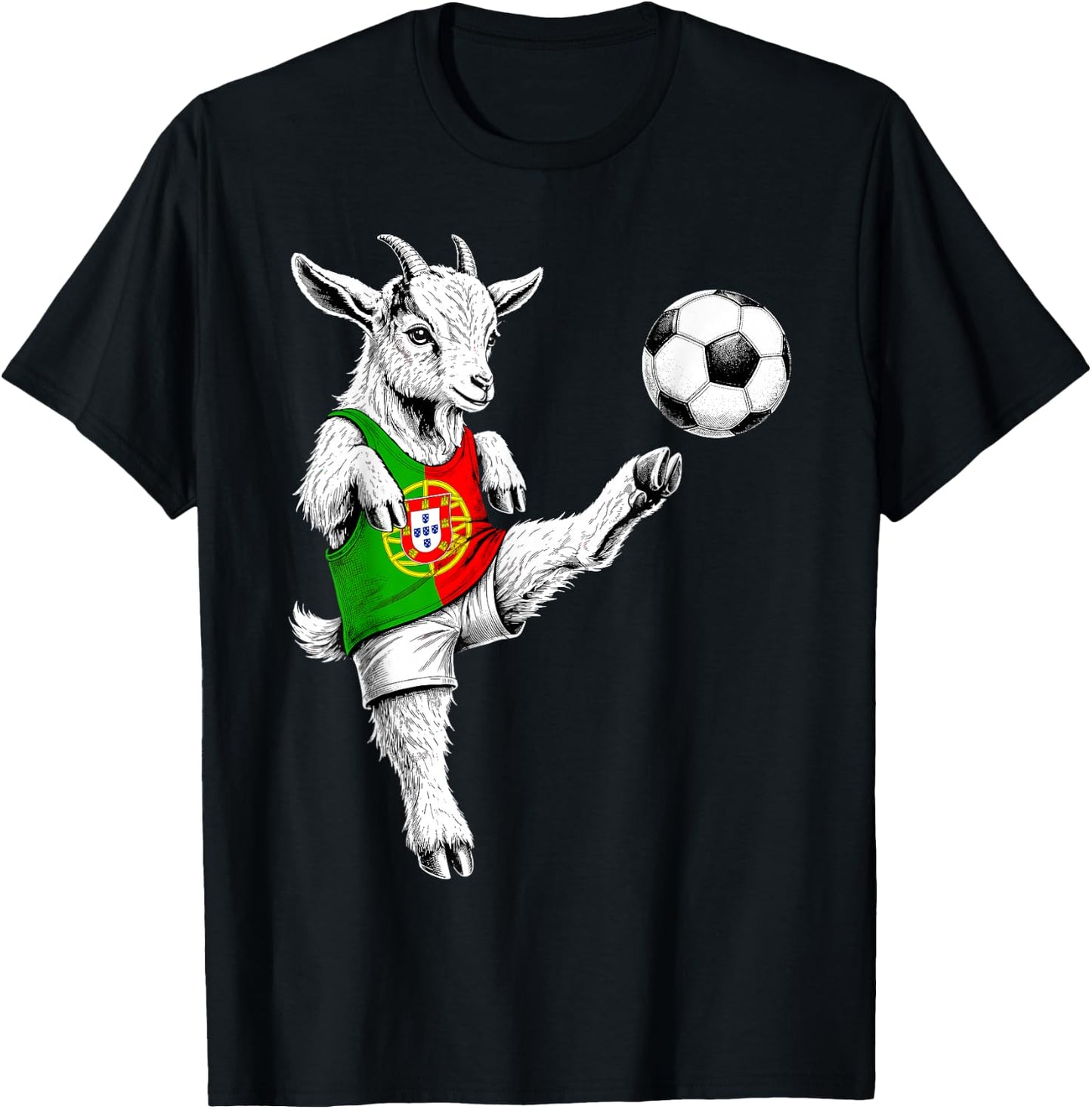 Portuguese Flag Novelty Portugal T-Shirt - T-Shirt | Black