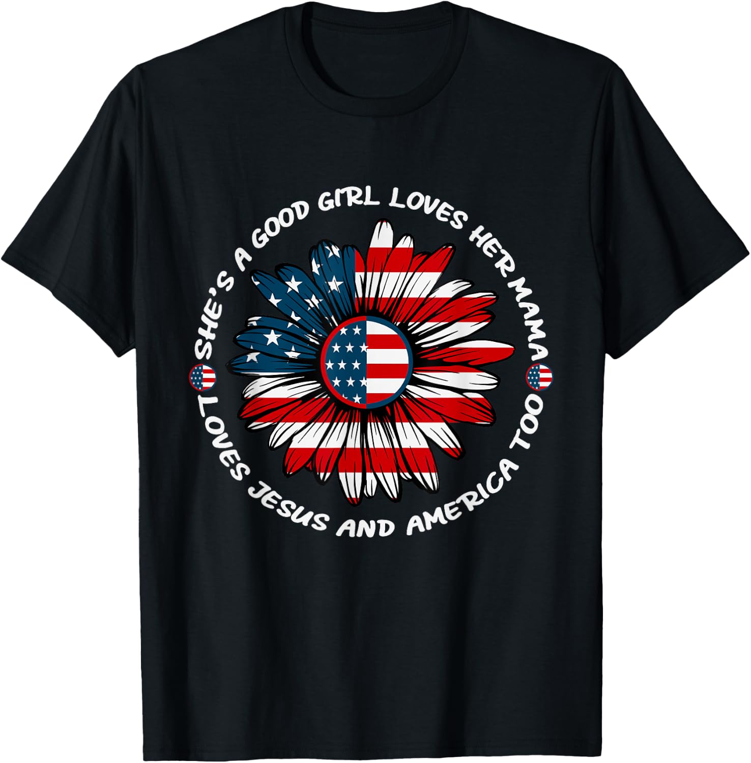 She's a Good Girl Loves her Mama T-Shirt - T-Shirt | Black