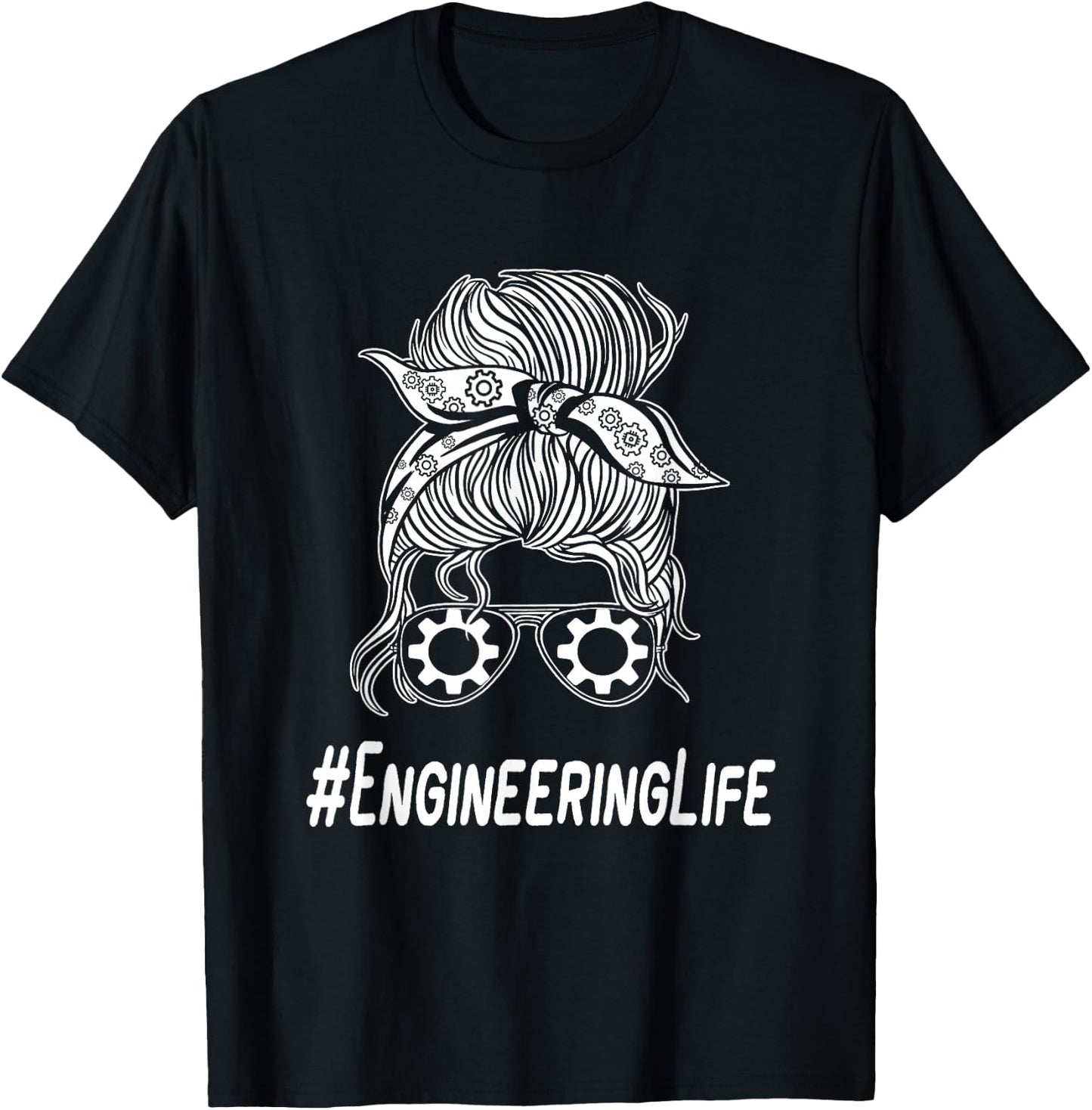 Female Civil Engineering Woman Mechanical Engineers T-Shirt - T-Shirt | Black