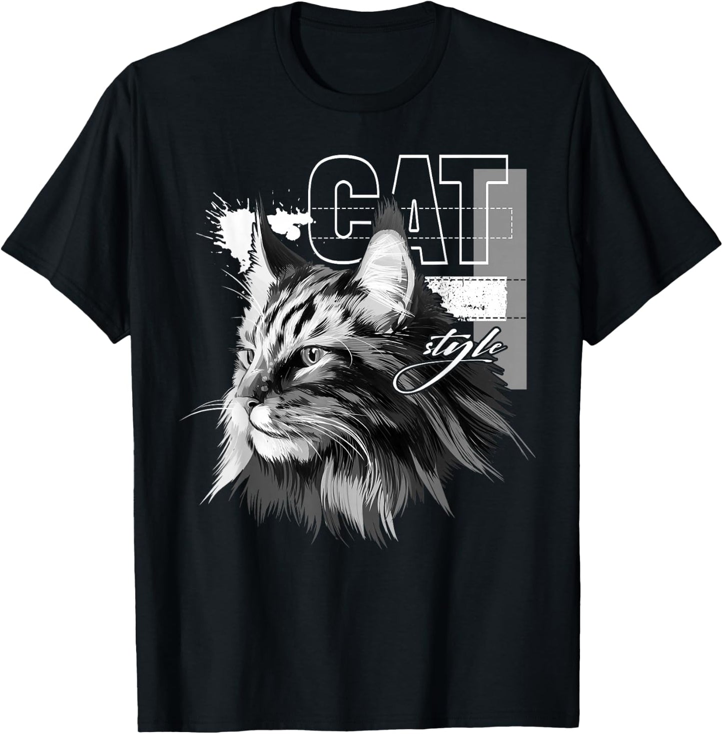 Maine Coon cat T-Shirt - T-Shirt | Black