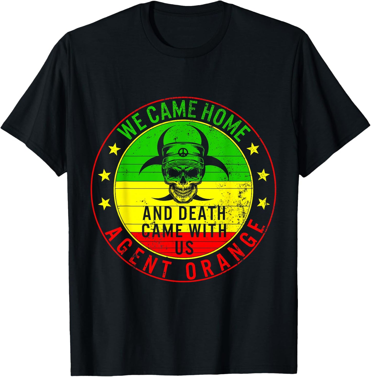 Vietnam Veterans Day Orange Agent Victims Retired Soldiers T-Shirt - T-Shirt | Black