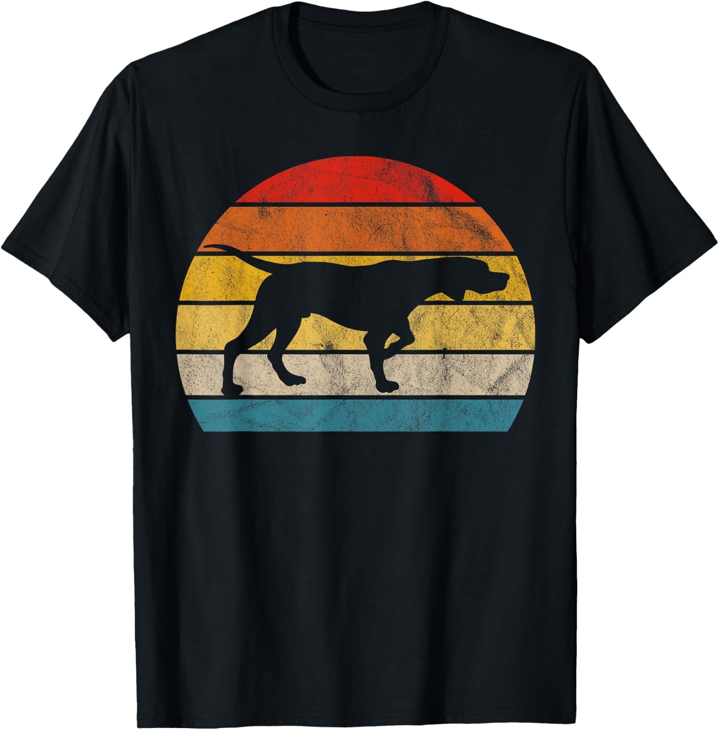 Vintage Pointer Shirt Retro English Pointer Dog Lover Gift T-Shirt - T-Shirt | Black