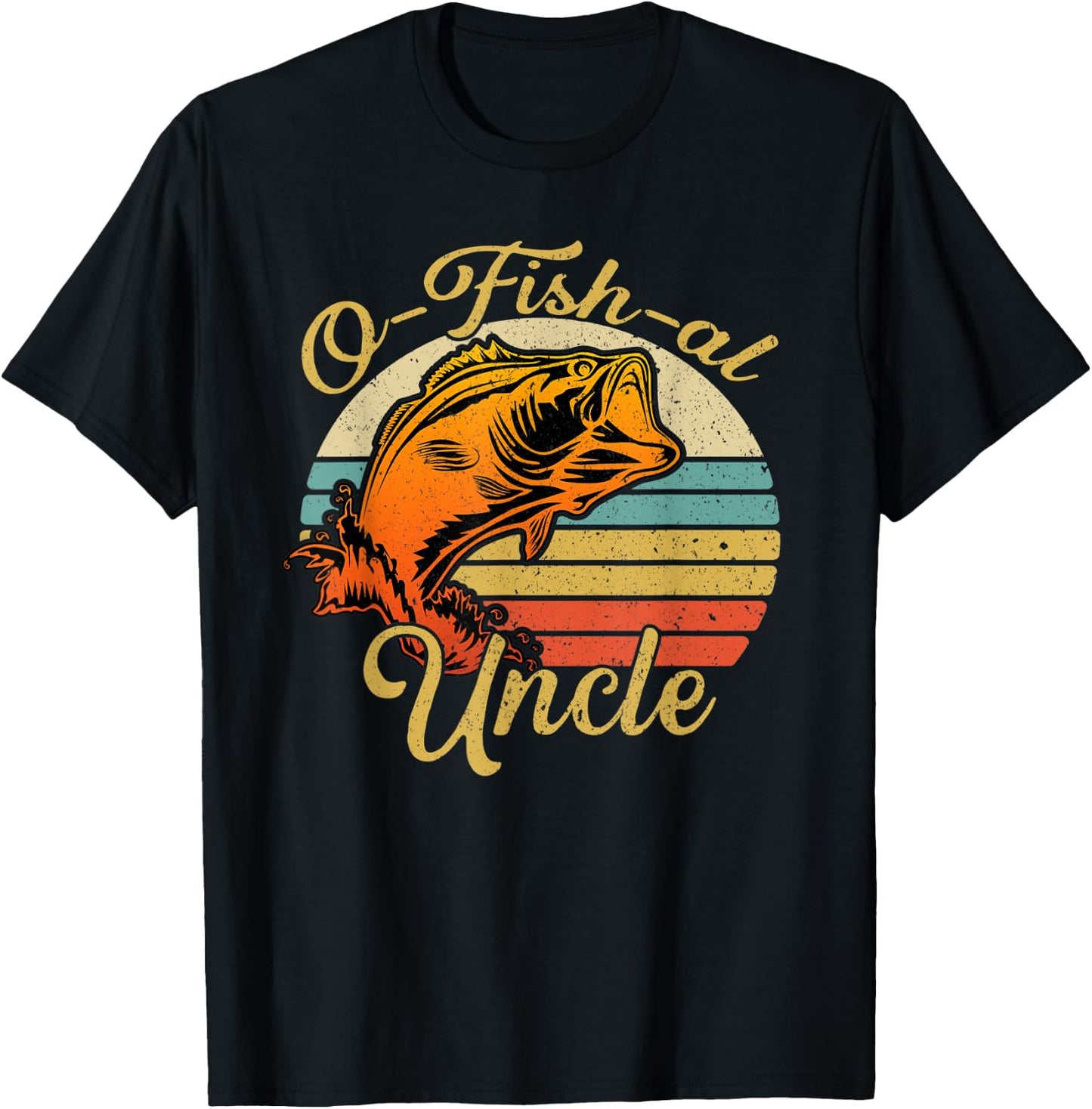 O fish al Uncle Baby Pregnancy Announcement T-Shirt - T-Shirt | Black