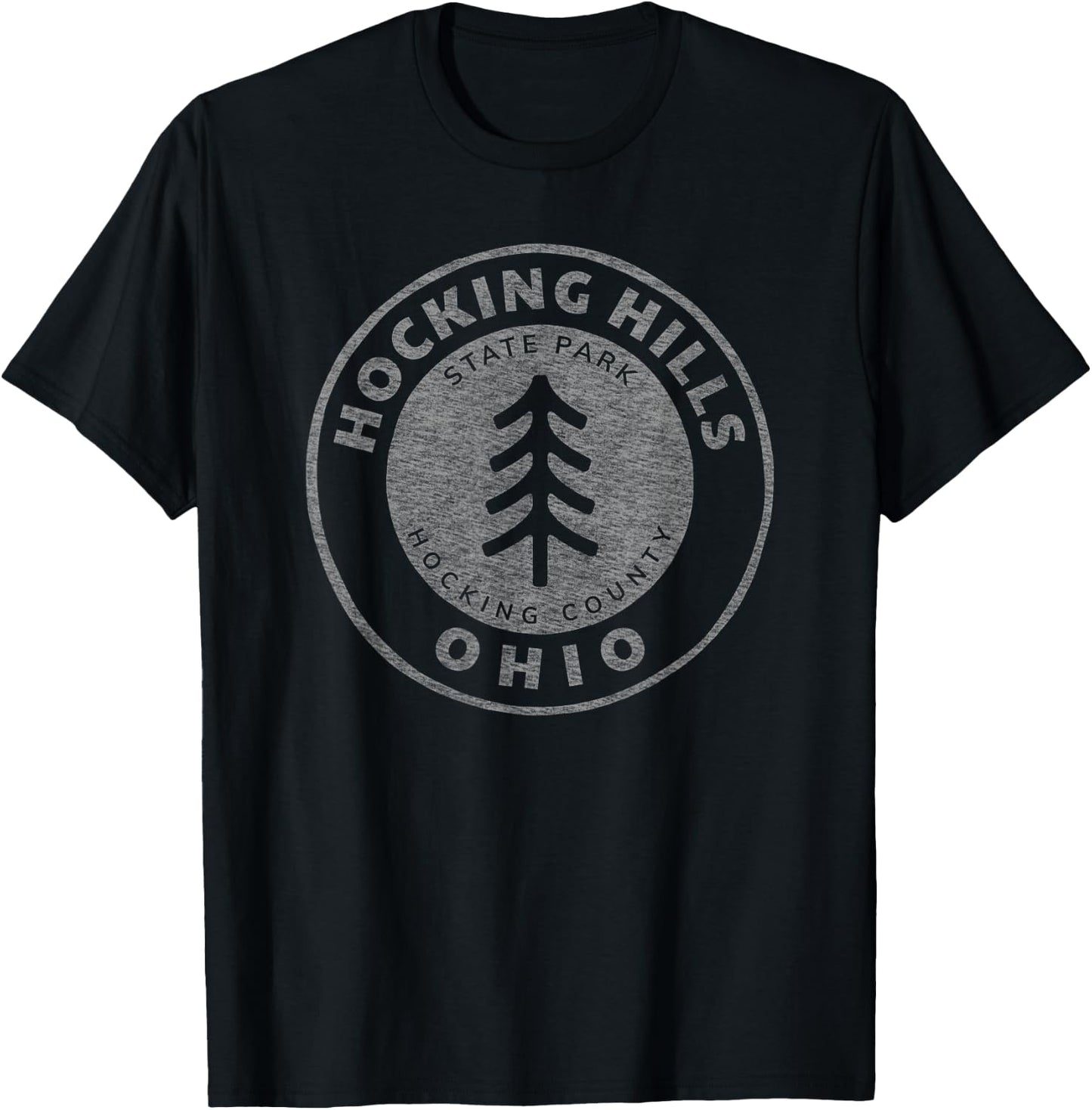 Retro Hocking Hills State Park Souvenir T-Shirt - T-Shirt | Black