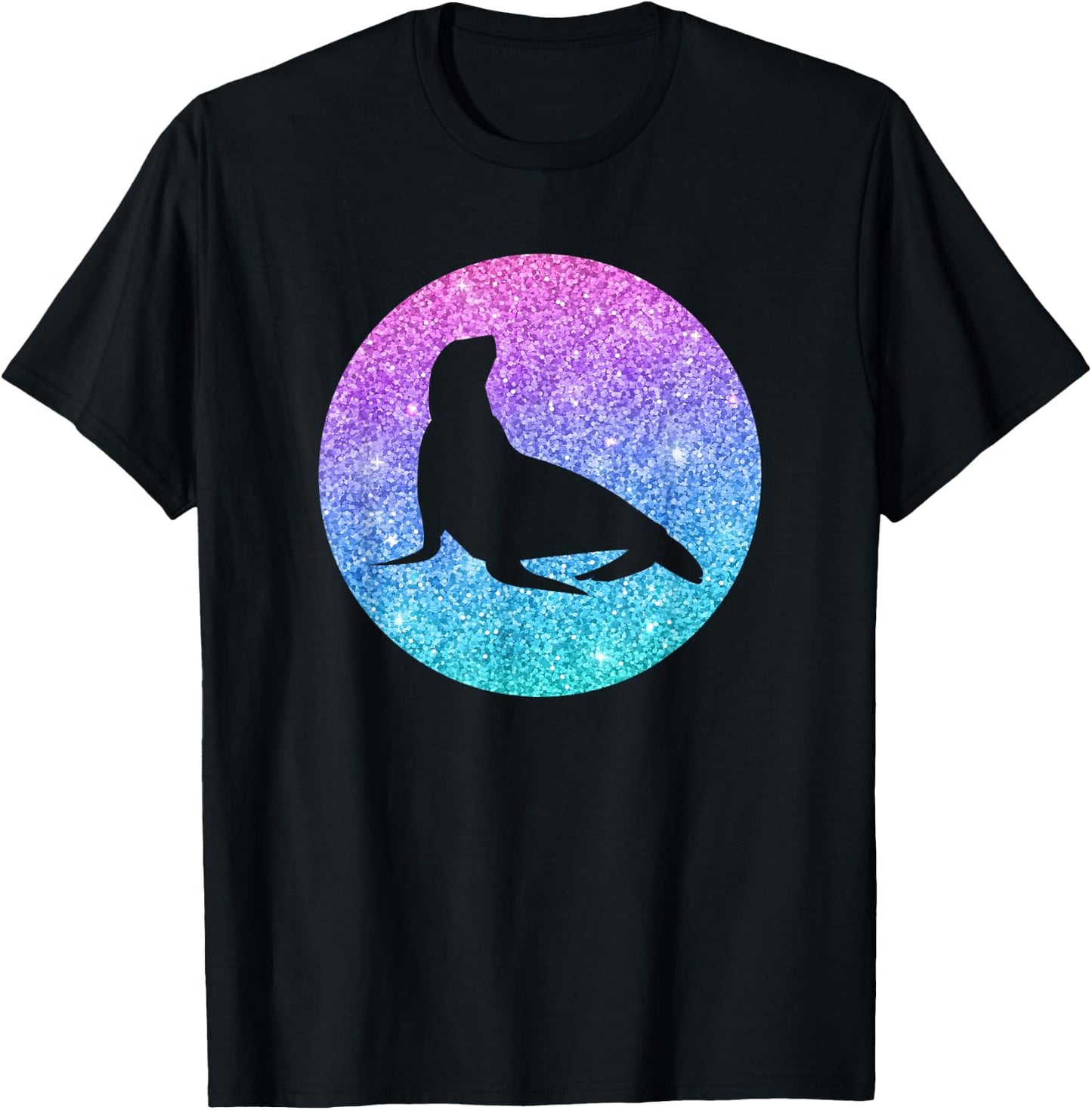 Seal Gift Girls, Teenagers and Women T-Shirt - T-Shirt | Black