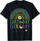 Pretty Earth Day Every Day Rainbow with Trees Earth Day T-Shirt - T-Shirt | Black