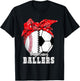 Busy Raising Ballers Baseball Soccer Bandana Mothers Day T-Shirt - T-Shirt | Black