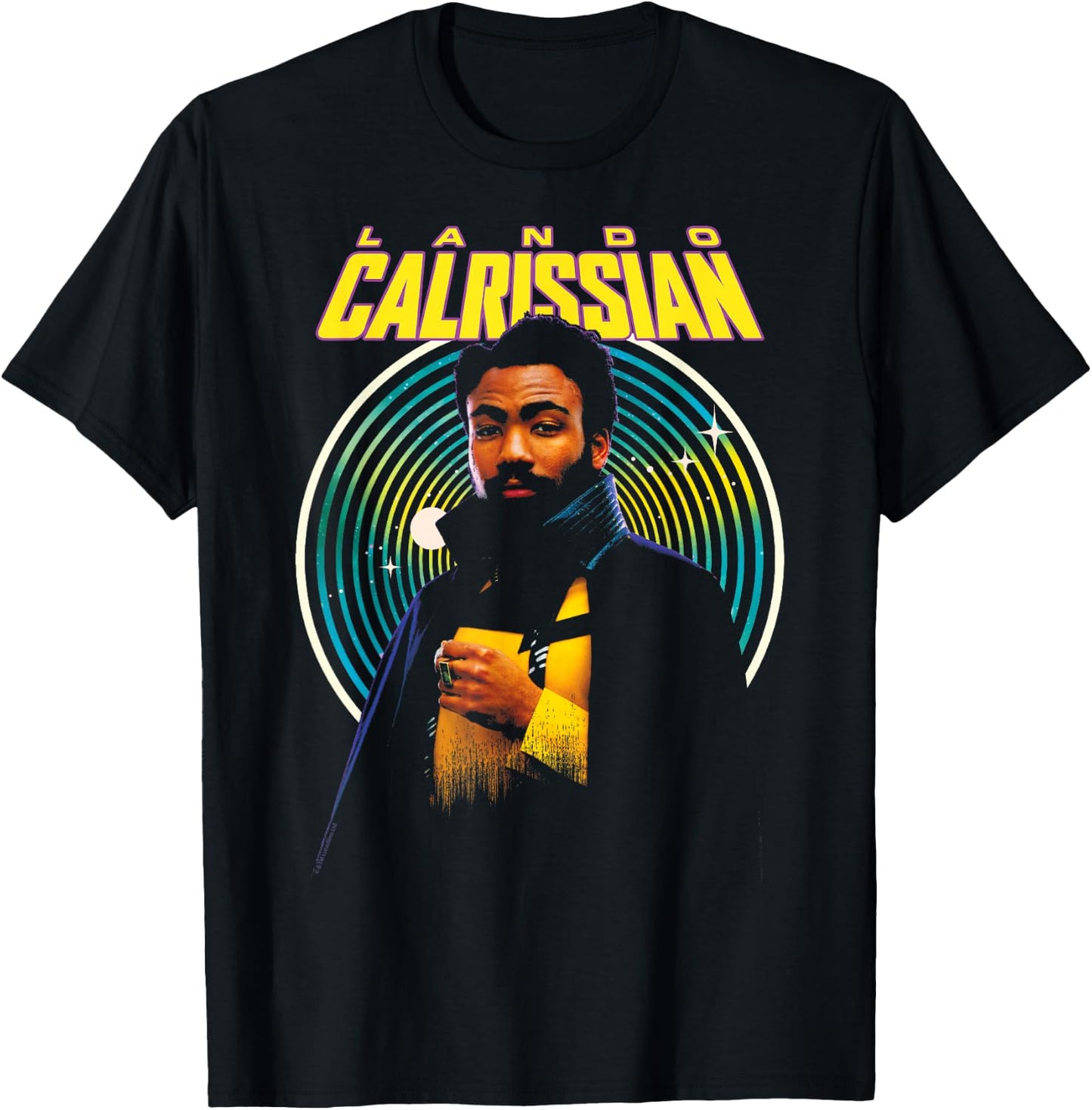 Star Wars: Han Solo Movie Lando Calrissian Hypnotic Portrait T-Shirt - T-Shirt | Black