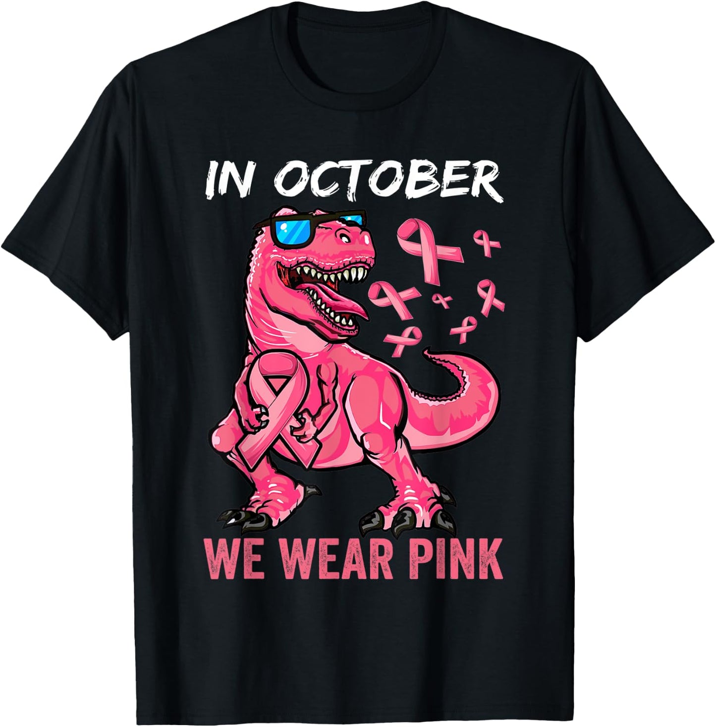 Breast Cancer Shirt for Boys, Breast Cancer Shirts for Kids T-Shirt - T-Shirt | Black