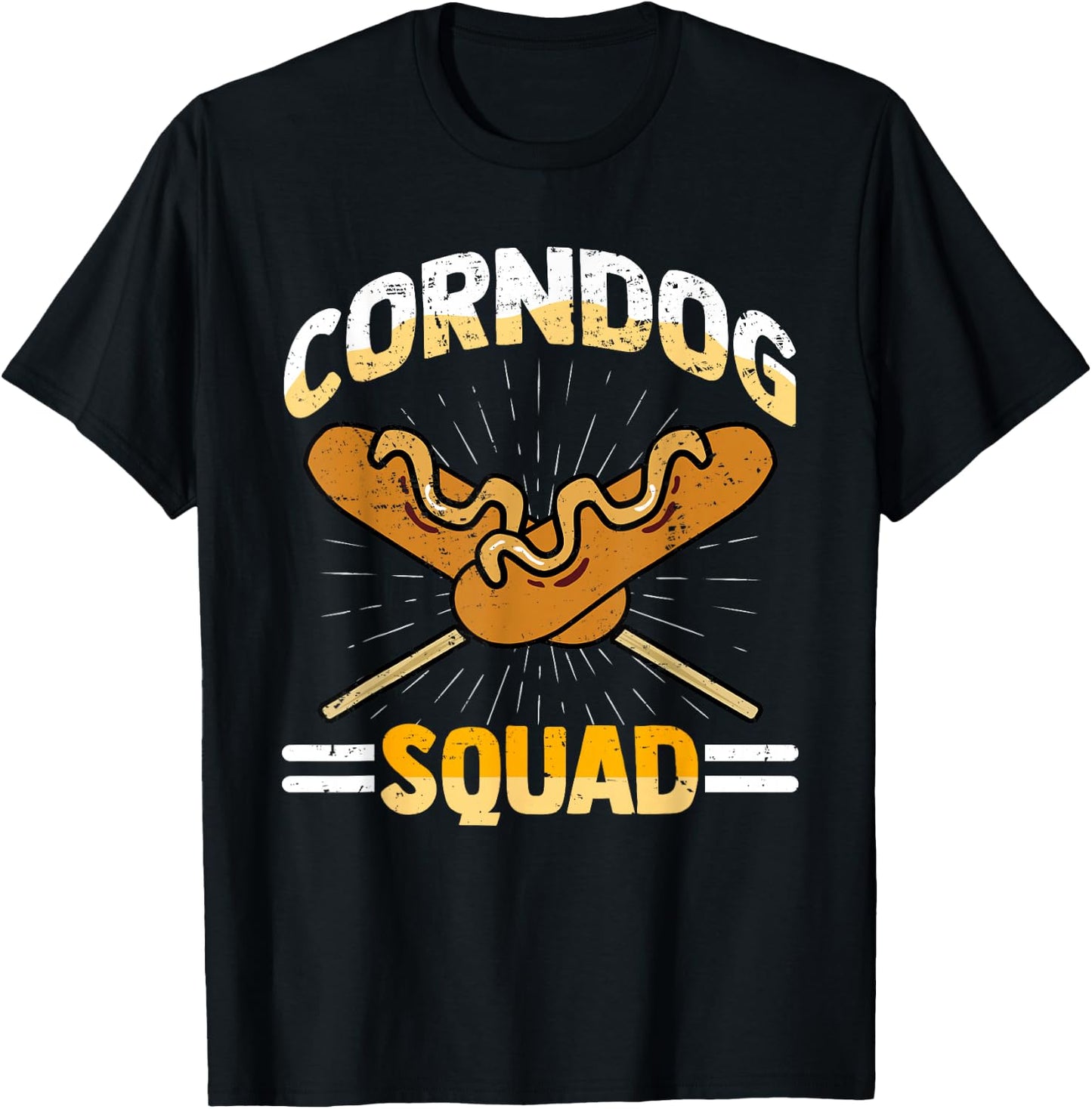 I Love Corndogs Squad, Carnival, Corn Dogs, Hot Dog T-Shirt - T-Shirt | Black