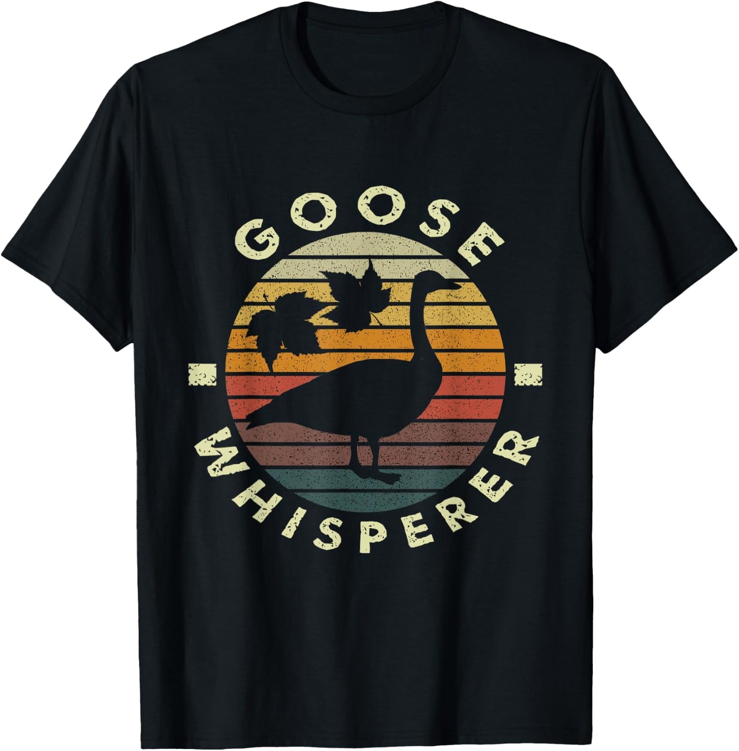 Goose Whisperer Silly Canadian Goose on The Loose T-Shirt - T-Shirt | Black