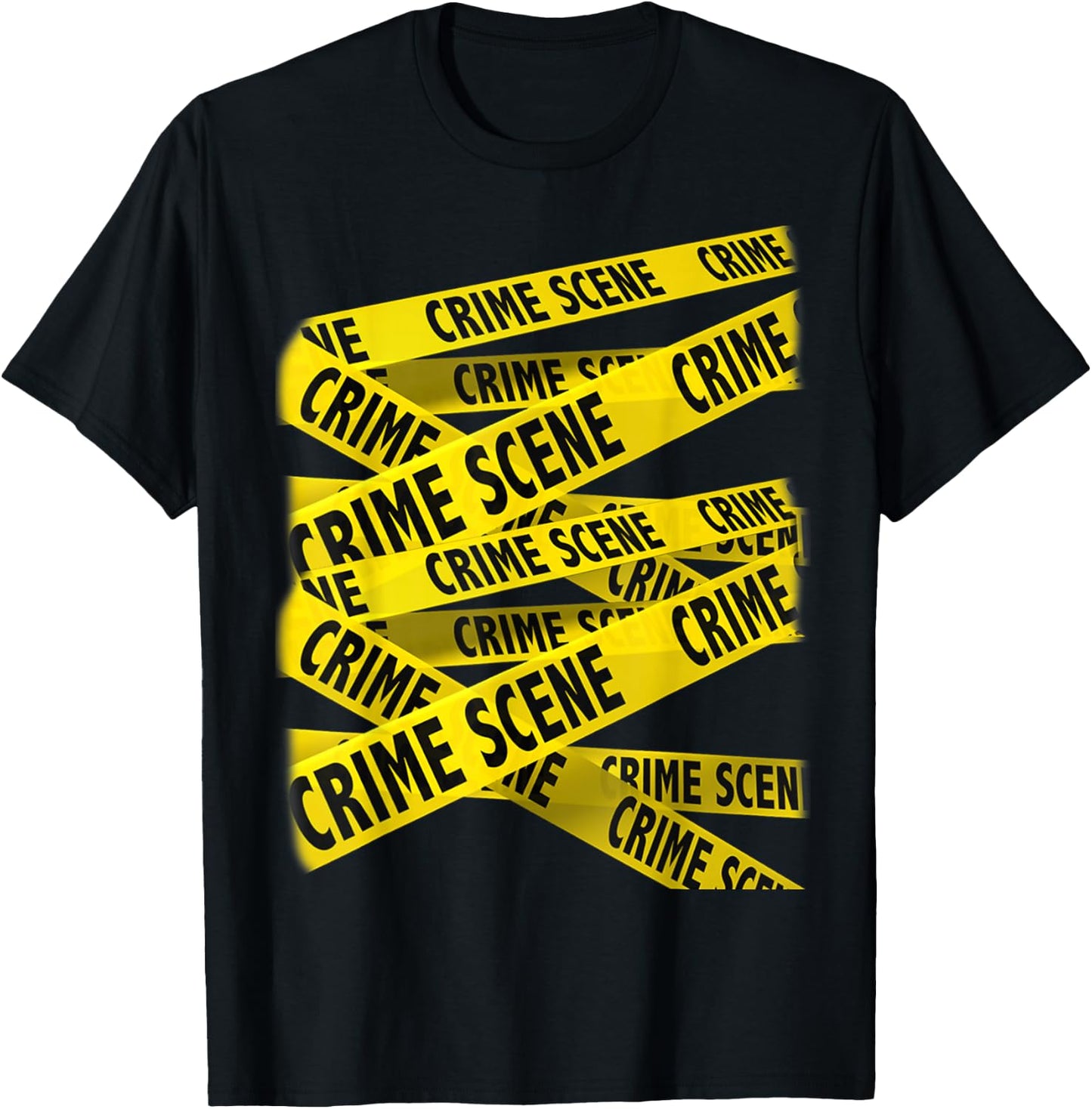Crime Scene Investigation Tape, CSI Police, Forensic Science T-Shirt - T-Shirt | Black