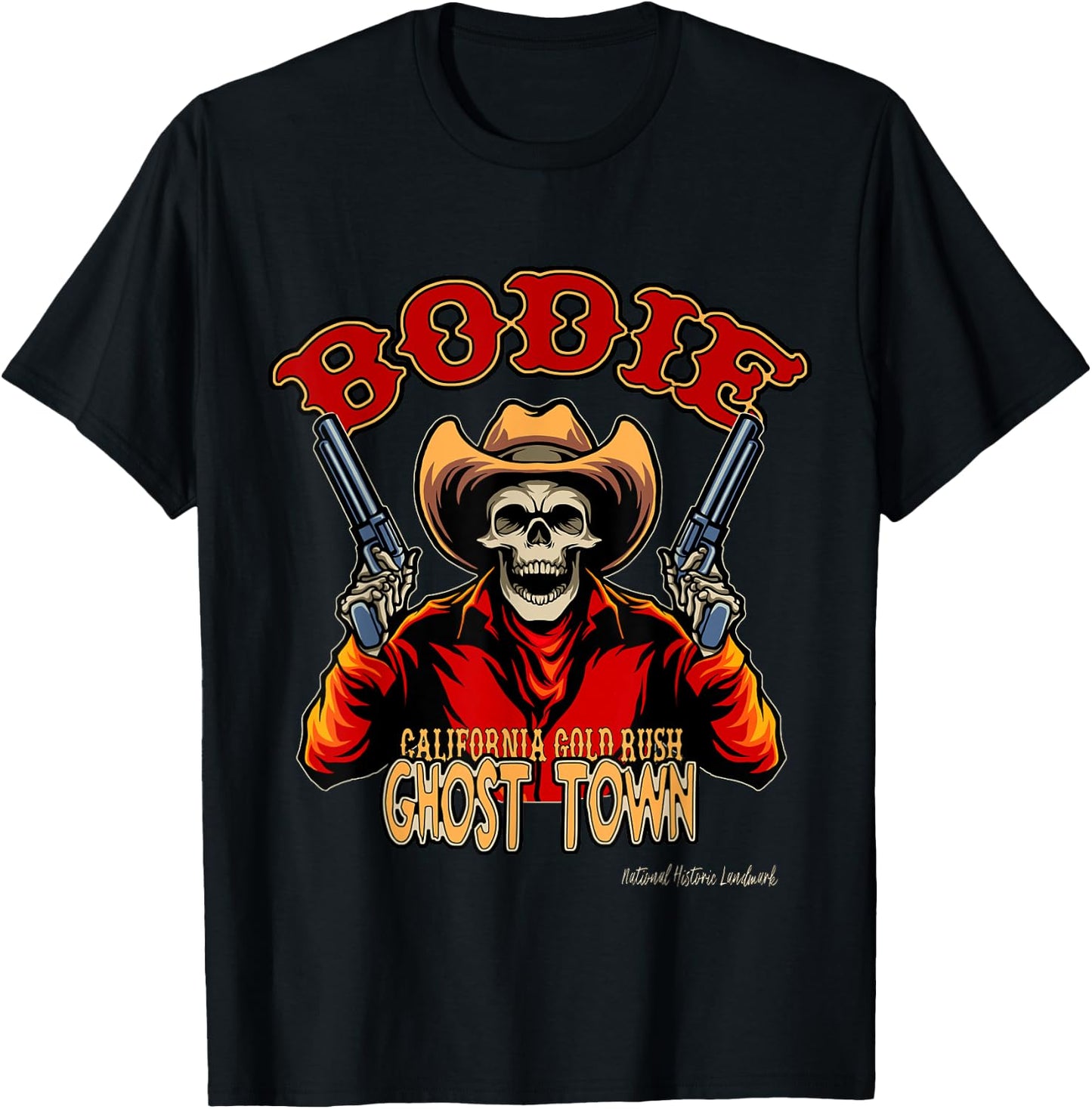 Bodie California Gold Rush Mining Ghost Town Keepsake T-Shirt - T-Shirt | Black
