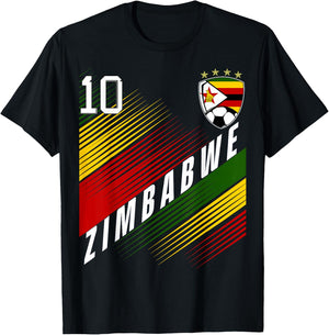 Zimbabwe Flag Zimbabwean Pride Lovers T-Shirt - T-Shirt | Black