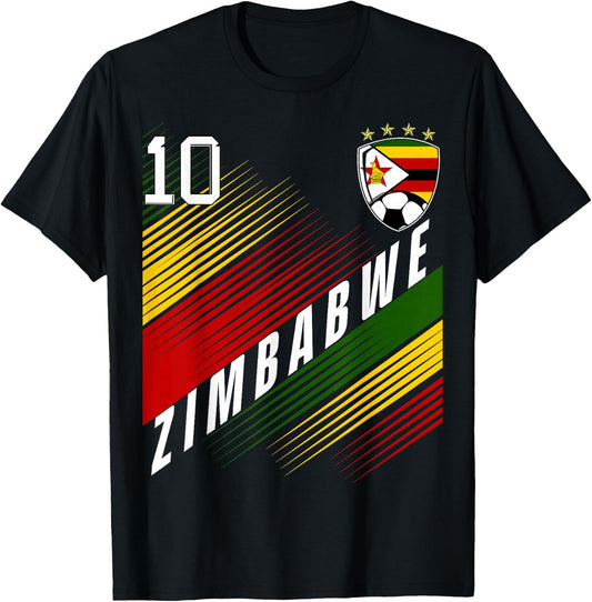 Zimbabwe Flag Zimbabwean Pride Lovers T-Shirt - T-Shirt | Black