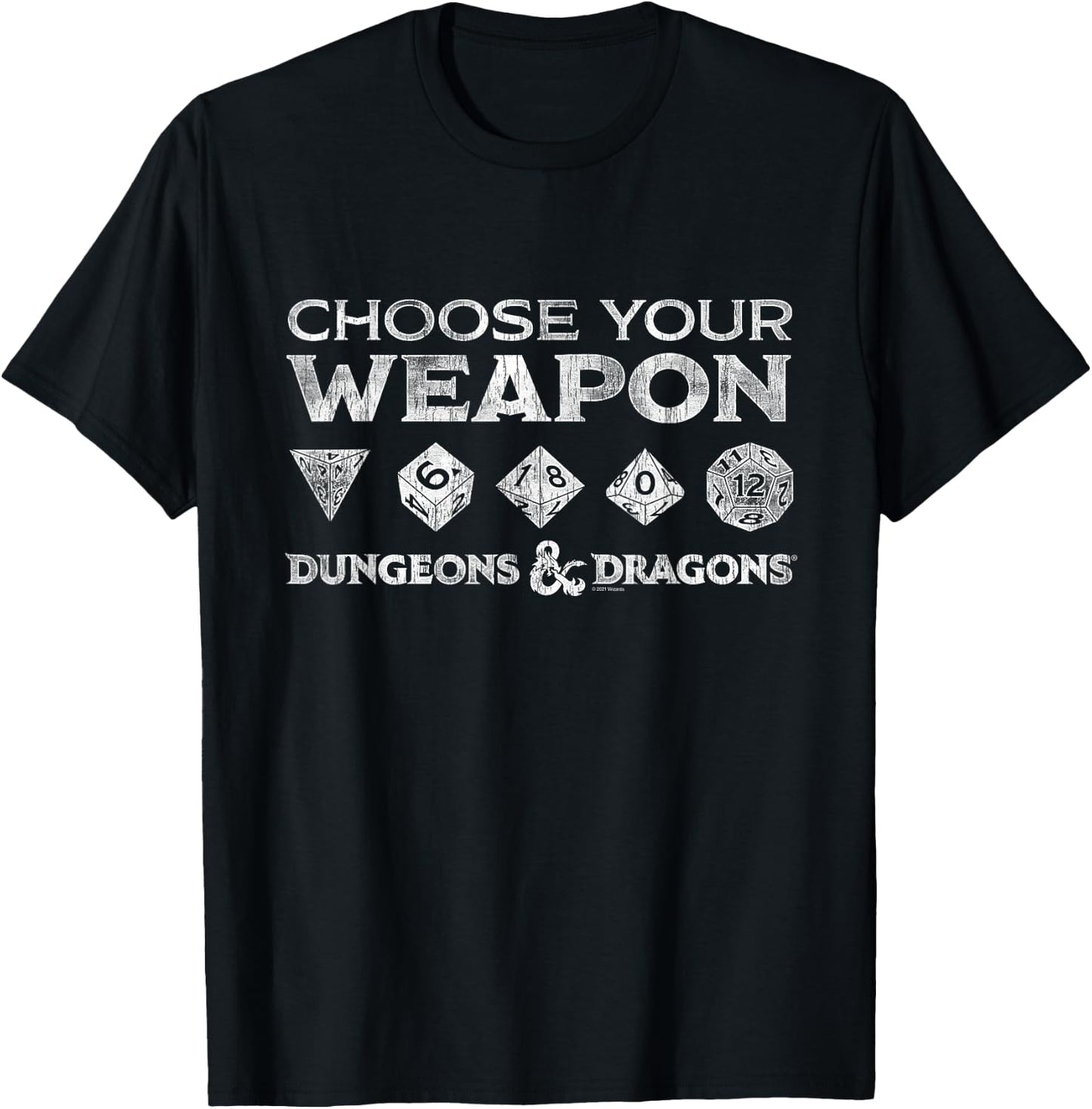 Dungeons & Dragons Weapon of Choice T-Shirt - T-Shirt | Black