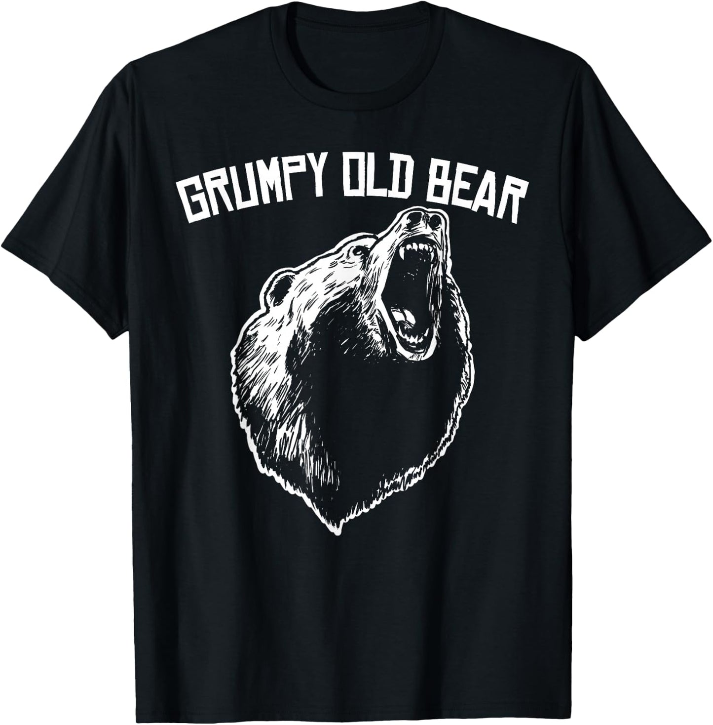 Grumpy Old Bear T-Shirt - T-Shirt | Black