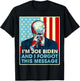 Retro I'm Joe Biden And I Forgot This Message US Flag T-Shirt - T-Shirt | Black