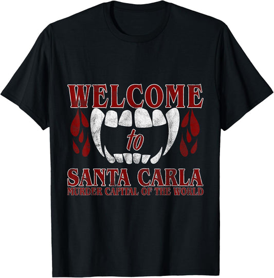 Welcome To Santa Carla Gift cult horror movie fans T-Shirt - T-Shirt | Black