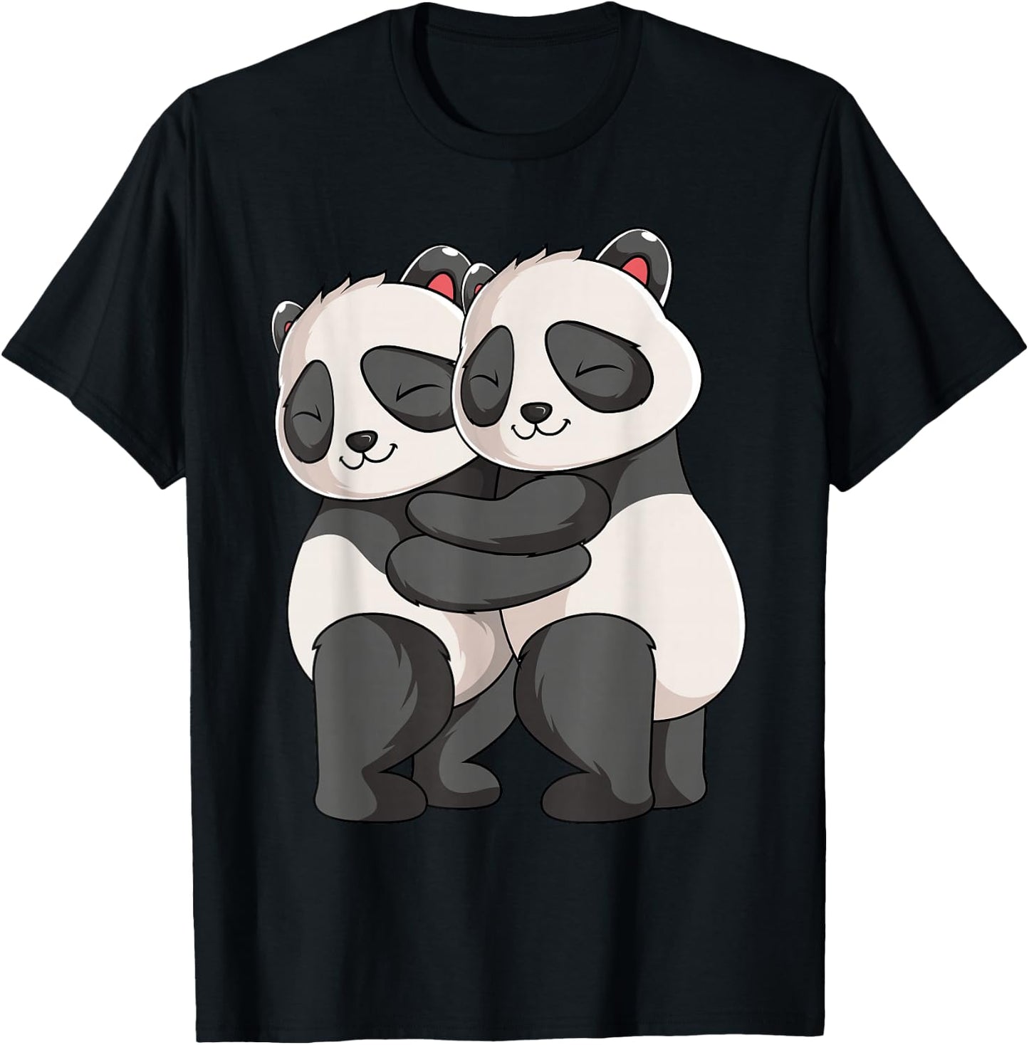 Panda Lovers Panda Bear Girls Children T-Shirt - T-Shirt | Black